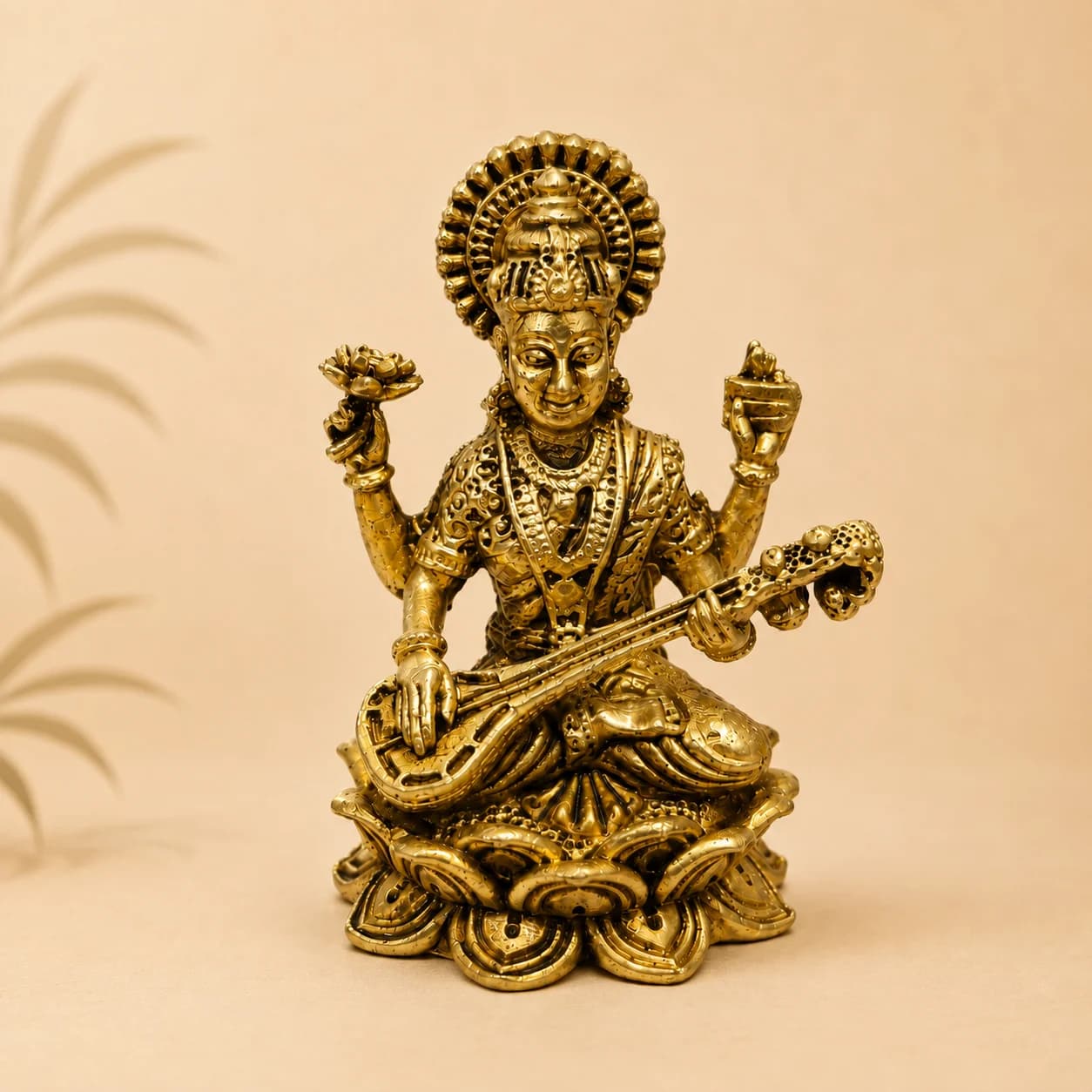 Saraswati Brass Idol